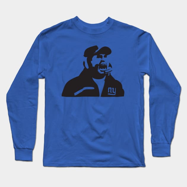 Angry Tom Coughlin Long Sleeve T-Shirt by islesyesyesyes